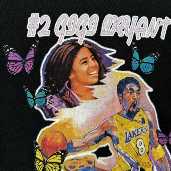 Vintage Gigi Bryant Kobe Champion Lakers T-Shirt Mens Medium Bean 8 24 Y2K 2000s - Picture 5 of 14